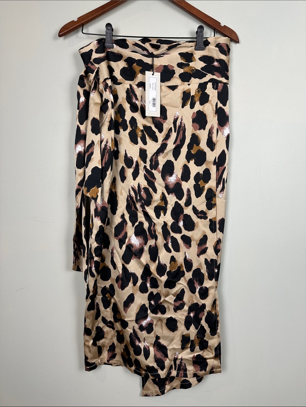 42. Never Fully Dressed animal print wrap skirt